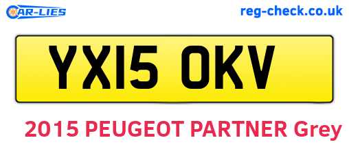 YX15OKV are the vehicle registration plates.
