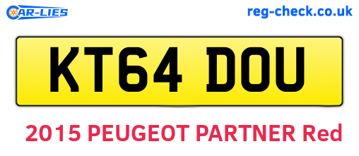 KT64DOU are the vehicle registration plates.