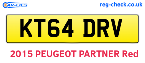 KT64DRV are the vehicle registration plates.