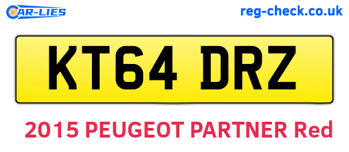 KT64DRZ are the vehicle registration plates.