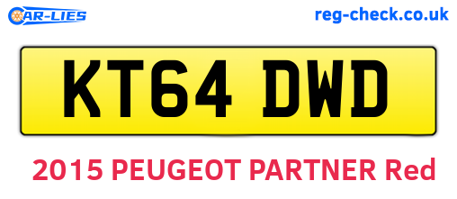KT64DWD are the vehicle registration plates.
