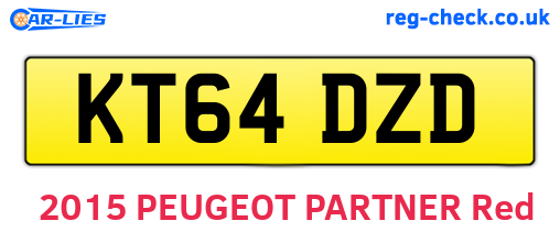 KT64DZD are the vehicle registration plates.