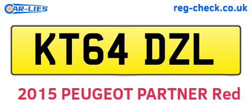 KT64DZL are the vehicle registration plates.