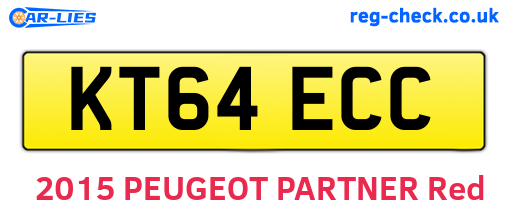 KT64ECC are the vehicle registration plates.