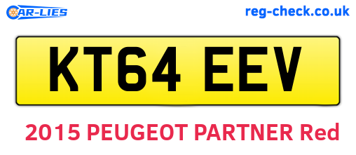 KT64EEV are the vehicle registration plates.