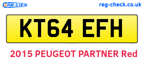 KT64EFH are the vehicle registration plates.