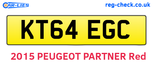 KT64EGC are the vehicle registration plates.