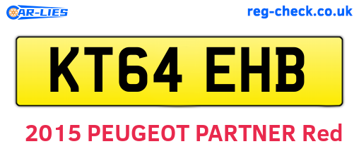 KT64EHB are the vehicle registration plates.