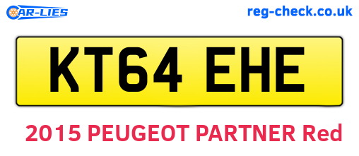 KT64EHE are the vehicle registration plates.