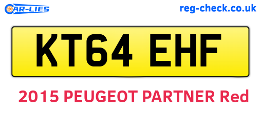 KT64EHF are the vehicle registration plates.