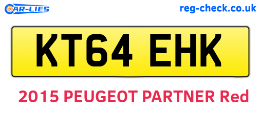 KT64EHK are the vehicle registration plates.