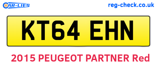 KT64EHN are the vehicle registration plates.