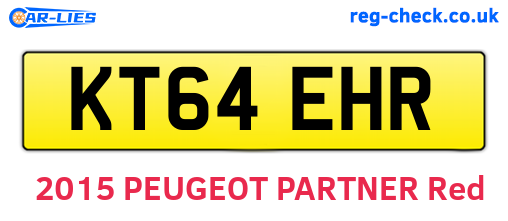 KT64EHR are the vehicle registration plates.