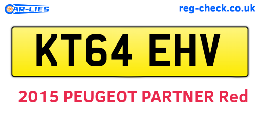 KT64EHV are the vehicle registration plates.