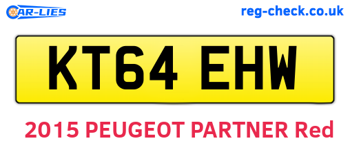 KT64EHW are the vehicle registration plates.