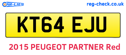 KT64EJU are the vehicle registration plates.