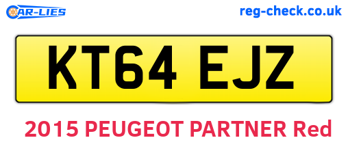 KT64EJZ are the vehicle registration plates.