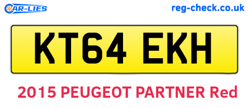 KT64EKH are the vehicle registration plates.