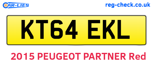 KT64EKL are the vehicle registration plates.