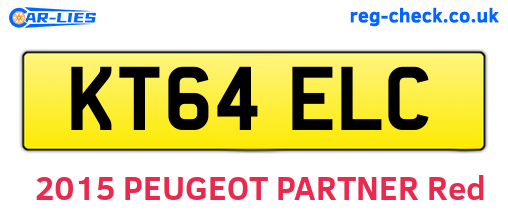 KT64ELC are the vehicle registration plates.