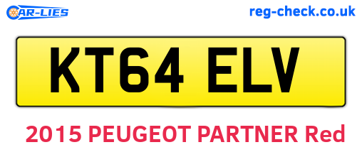 KT64ELV are the vehicle registration plates.