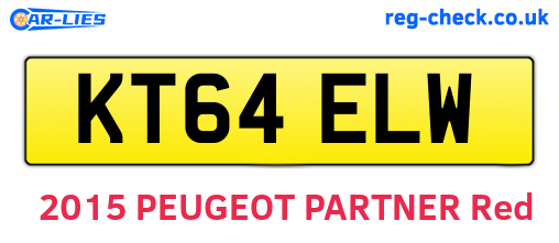 KT64ELW are the vehicle registration plates.