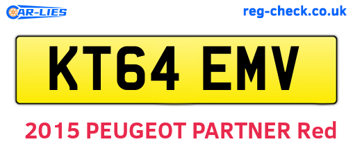 KT64EMV are the vehicle registration plates.