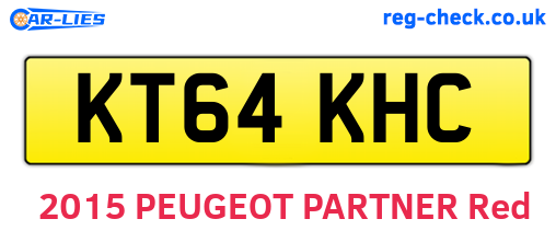 KT64KHC are the vehicle registration plates.