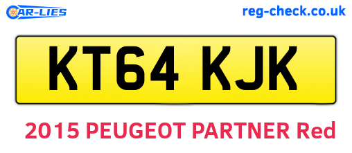 KT64KJK are the vehicle registration plates.