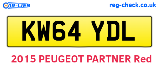 KW64YDL are the vehicle registration plates.