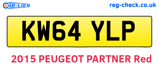 KW64YLP are the vehicle registration plates.