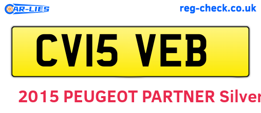 CV15VEB are the vehicle registration plates.