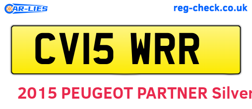 CV15WRR are the vehicle registration plates.