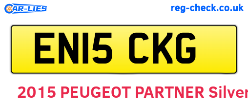 EN15CKG are the vehicle registration plates.