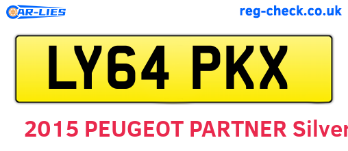 LY64PKX are the vehicle registration plates.