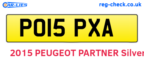 PO15PXA are the vehicle registration plates.