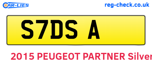 S7DSA are the vehicle registration plates.