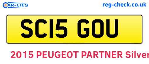 SC15GOU are the vehicle registration plates.