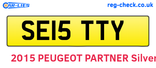 SE15TTY are the vehicle registration plates.