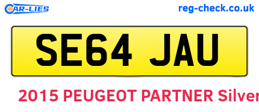 SE64JAU are the vehicle registration plates.
