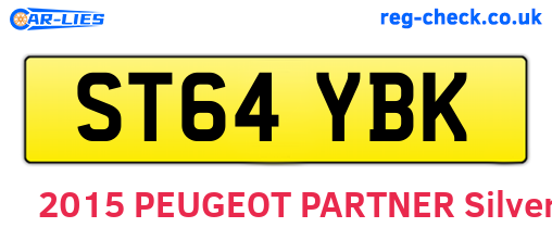 ST64YBK are the vehicle registration plates.