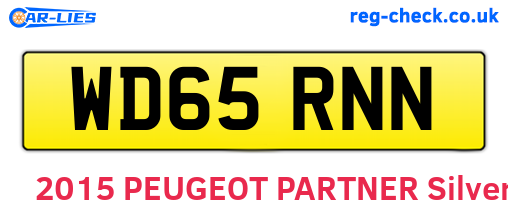 WD65RNN are the vehicle registration plates.