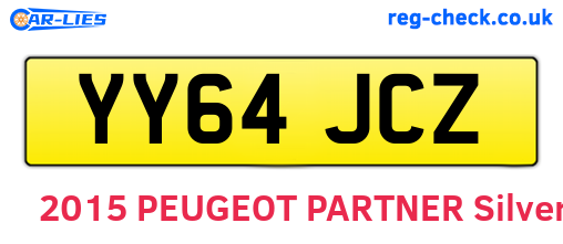 YY64JCZ are the vehicle registration plates.