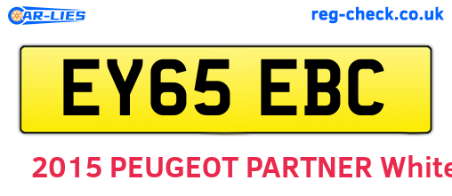 EY65EBC are the vehicle registration plates.