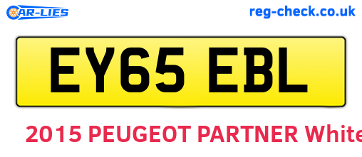 EY65EBL are the vehicle registration plates.