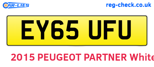 EY65UFU are the vehicle registration plates.