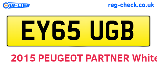 EY65UGB are the vehicle registration plates.