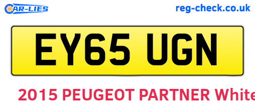 EY65UGN are the vehicle registration plates.