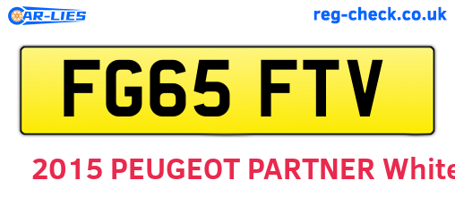 FG65FTV are the vehicle registration plates.