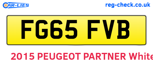 FG65FVB are the vehicle registration plates.